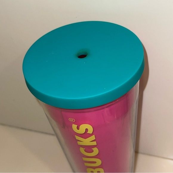 2014 Starbucks Hot Pink Tumbler Vendi Cold Cup - Picture 3 of 8